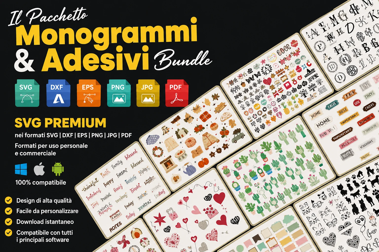Anteprima del pacchetto — Monogrammi & Adesivi