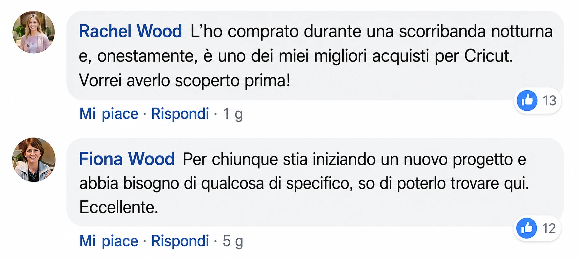 Testimonianze di clienti — Rachel e Fiona